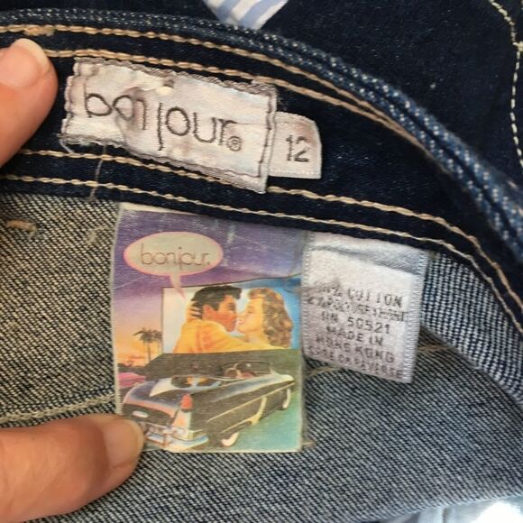 VINTAGE BONJOUR HIGH‎ WAIST JEANS  IN DARK WASH - Picture 7 of 7